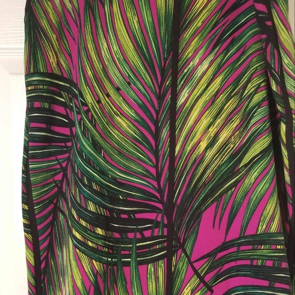 Tropical pencil skirt with sleeveless top - Picture 3 of 6